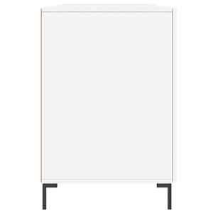 Psací stůl bílý s vysokým leskem 140x50x75 cm kompozitní dřevo - obrázek 7