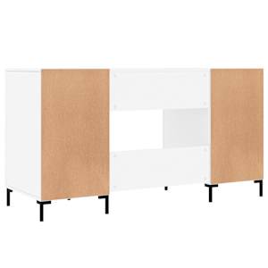 Psací stůl bílý s vysokým leskem 140x50x75 cm kompozitní dřevo - obrázek 8