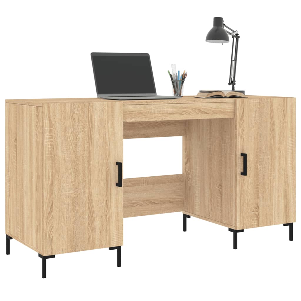 Thumbnail - vidaXL Schreibtisch Sonoma-Eiche 140x50x75 cm Holzwerkstoff