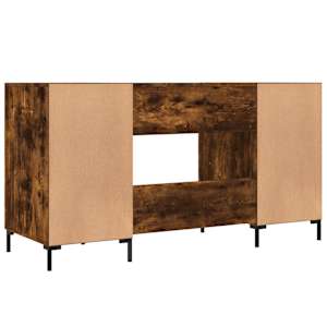 Psací stůl kouřový dub 140 x 50 x 75 cm kompozitní dřevo - obrázek 8