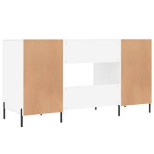 Psací stůl bílý 140 x 50 x 75 cm kompozitní dřevo - obrázek 8