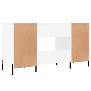 Psací stůl bílý s vysokým leskem 140x50x75 cm kompozitní dřevo - obrázek 8