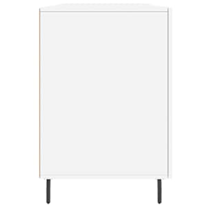 Psací stůl bílý 140 x 50 x 75 cm kompozitní dřevo - obrázek 7