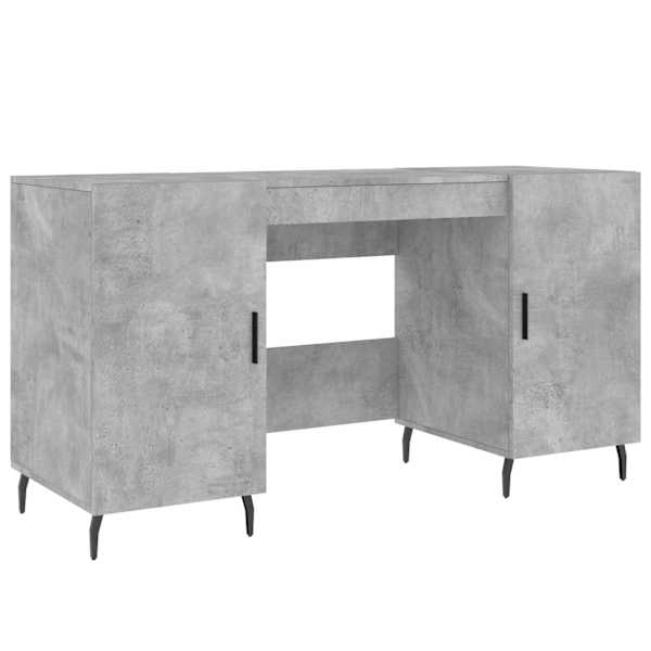 vidaXL kirjutuslaud, betoonhall, 140 x 50 x 75 cm, tehispuit
