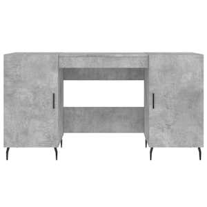 Psací stůl betonově šedý 140 x 50 x 75 cm kompozitní dřevo - obrázek 6