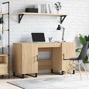 Pisalna miza sonoma hrast 140x50x75 cm inženirski les