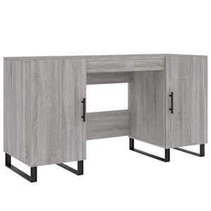 vidaXL kirjutuslaud, hall Sonoma tamm, 140 x 50 x 75 cm, tehispuit