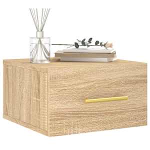 Nástěnné noční stolky 2 ks dub sonoma 35 x 35 x 20 cm - obrázek 3