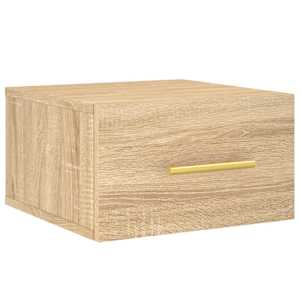Nástěnné noční stolky 2 ks dub sonoma 35 x 35 x 20 cm - obrázek 5