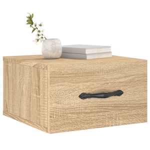 Nástěnné noční stolky 2 ks dub sonoma 35 x 35 x 20 cm - obrázek 3