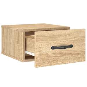 Nástěnné noční stolky 2 ks dub sonoma 35 x 35 x 20 cm - obrázek 7