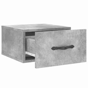 Nástěnné noční stolky 2 ks betonově šedé 35 x 35 x 20 cm - obrázek 7