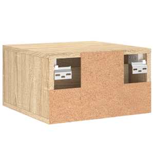 Nástěnné noční stolky 2 ks dub sonoma 35 x 35 x 20 cm - obrázek 9