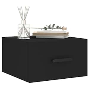 vidaXL Tables de chevet murales 2 pcs noir 35x35x20 cm