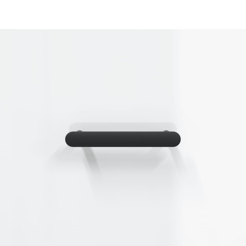 Нощно шкафче за стенен монтаж, бял гланц, 35x35x20 см