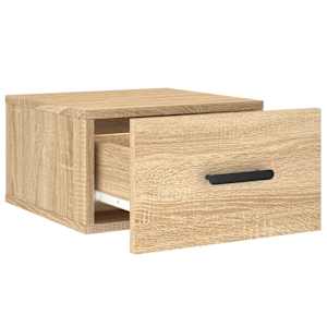 Nástěnné noční stolky 2 ks dub sonoma 35 x 35 x 20 cm - obrázek 7