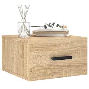 vidaXL Veggmontert nattbord 2 stk sonoma eik 35x35x20 cm