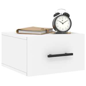 vidaXL Κομοδίνα Επιτοίχια 2 τεμ. Λευκά 35x35x20 εκ.