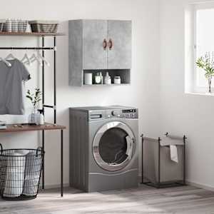 Stenska omarica betonsko siva 60x31x70 cm inženirski les