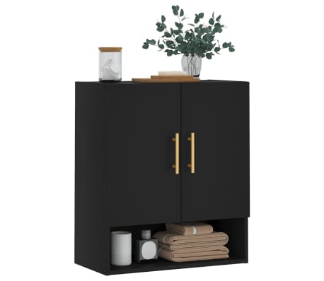 vidaXL Zidni ormarić crni 60 x 31 x 70 cm od konstruiranog drva