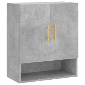 Nástěnná skříňka betonově šedá 60 x 31 x 70 cm kompozitní dřevo - obrázek 2