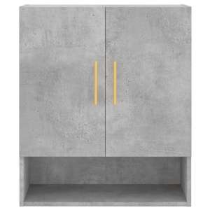 Nástěnná skříňka betonově šedá 60 x 31 x 70 cm kompozitní dřevo - obrázek 5
