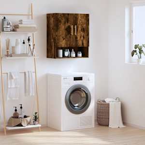 Stenska omarica dimljeni hrast 60x31x70 cm inženirski les