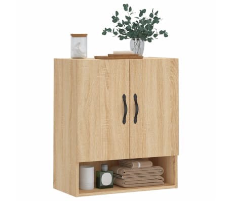 vidaXL Wall Cabinet Sonoma Oak 60x31x70 cm Engineered Wood