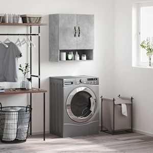 Stenska omarica betonsko siva 60x31x70 cm inženirski les