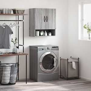 Stenska omarica siva sonoma 60x31x70 cm inženirski les