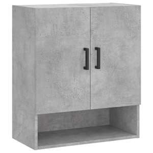 Nástěnná skříňka betonově šedá 60 x 31 x 70 cm kompozitní dřevo - obrázek 2