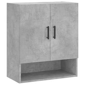 Nástěnná skříňka betonově šedá 60 x 31 x 70 cm kompozitní dřevo - obrázek 2