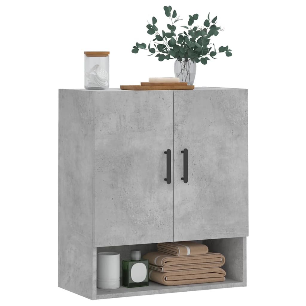 vidaXL Wall Cabinet Concrete Grey 60x31x70 cm Engineered Wood