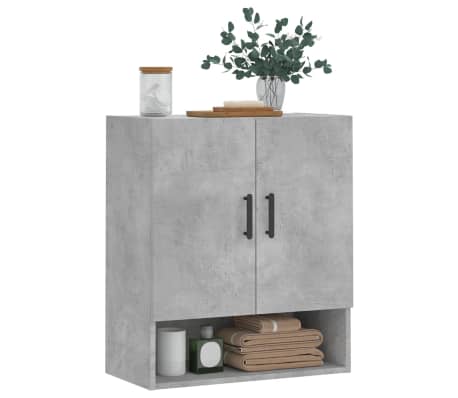 vidaXL Wall Cabinet Concrete Grey 60x31x70 cm Engineered Wood