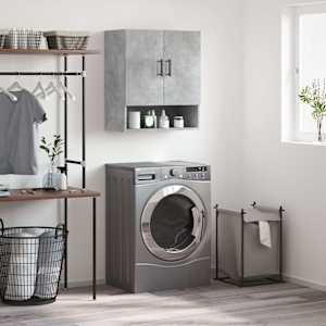 Stenska omarica betonsko siva 60x31x70 cm inženirski les