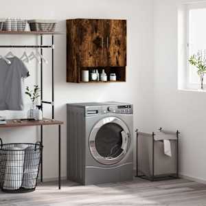 Stenska omarica dimljeni hrast 60x31x70 cm inženirski les