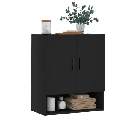 vidaXL Dulap de perete, negru, 60x31x70 cm, lemn compozit