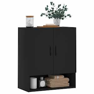 vidaXL Dulap de perete, negru, 60x31x70 cm, lemn compozit