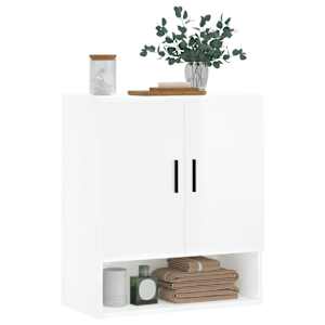 vidaXL Zidni ormarić visoki sjaj bijeli 60x31x70 cm konstruirano drvo