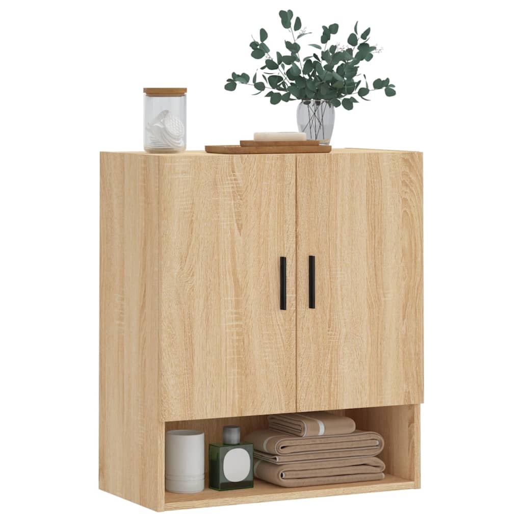 vidaXL Wandkast 60x31x70 cm bewerkt hout sonoma eikenkleurig afbeelding