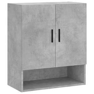 Nástěnná skříňka betonově šedá 60 x 31 x 70 cm kompozitní dřevo - obrázek 2