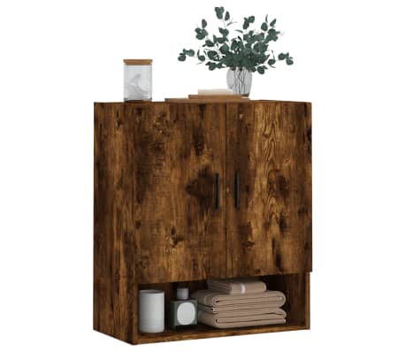 vidaXL Armoire murale ch&ecirc;ne fum&eacute; 60x31x70 cm bois d'ing&eacute;nierie
