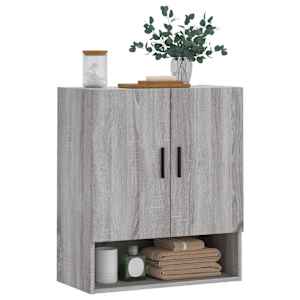 vidaXL Wall Cabinet Grey Sonoma 60x31x70 cm Engineered Wood