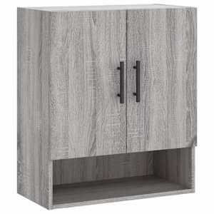 vidaXL seinakapp, hall Sonoma tamm, 60 x 31 x 70 cm, tehispuit