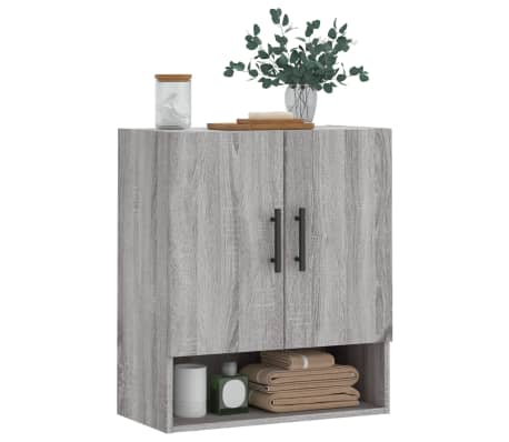 vidaXL Wall Cabinet Grey Sonoma 60x31x70 cm Engineered Wood