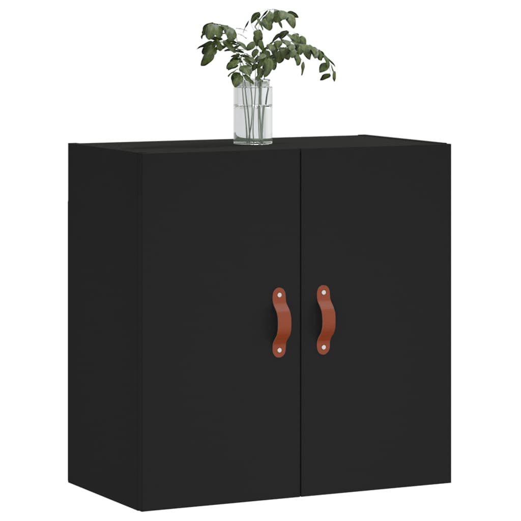 vidaXL Armoire murale noir 60x31x60 cm bois d'ingénierie