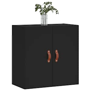 vidaXL Stenska omarica črna 60x31x60 cm inženirski les