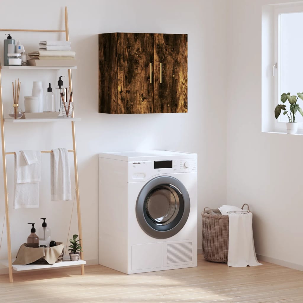 vidaXL Dulap de perete, stejar fumuriu, 60x31x60 cm, lemn compozit