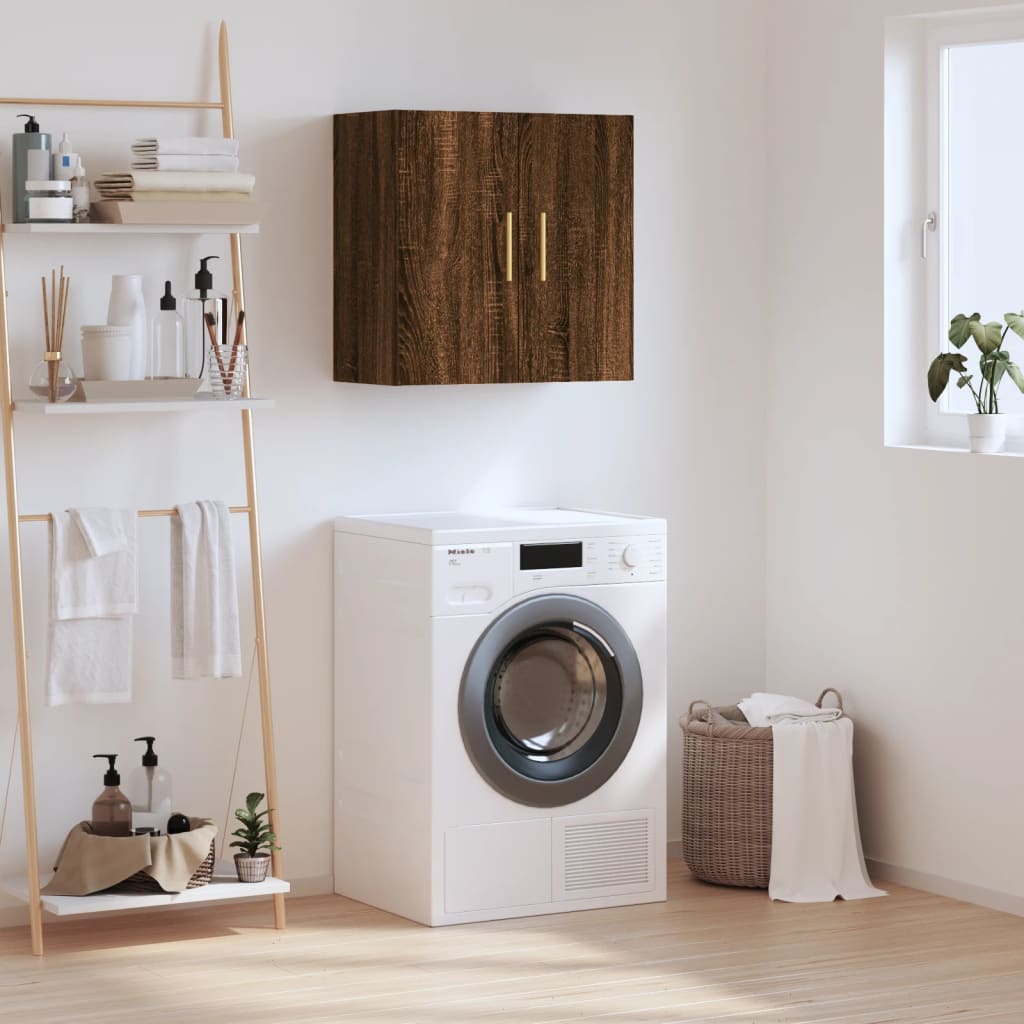 vidaXL Dulap de perete, stejar maro, 60x31x60 cm, lemn compozit