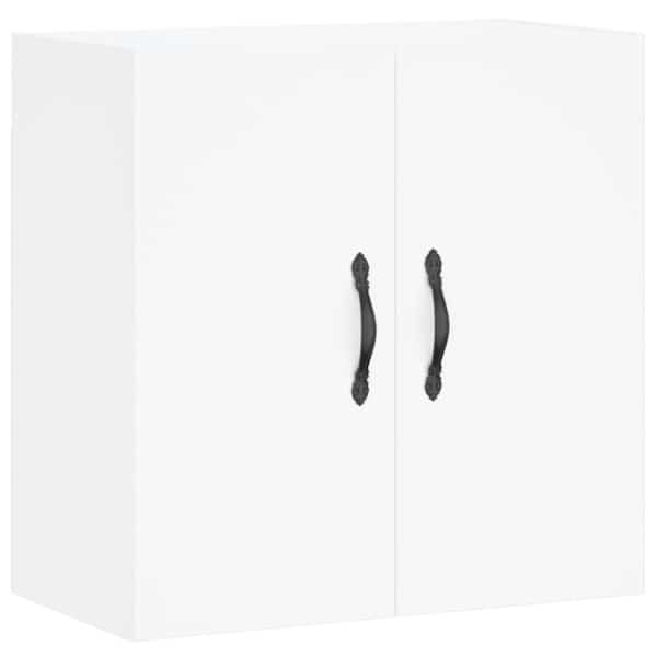 vidaXL seinakapp, valge, 60 x 31 x 60 cm, tehispuit
